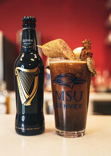 Photo of an Irish Mary with a Guinness