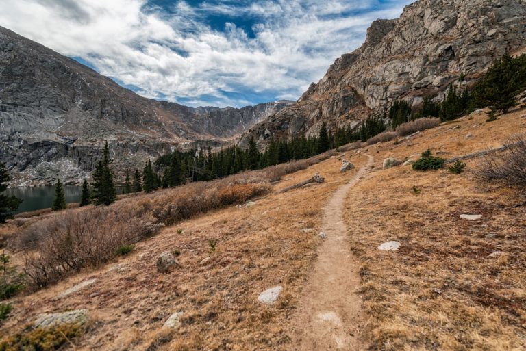 Hiking trail in the Mount Evans Wilderness in Colorado