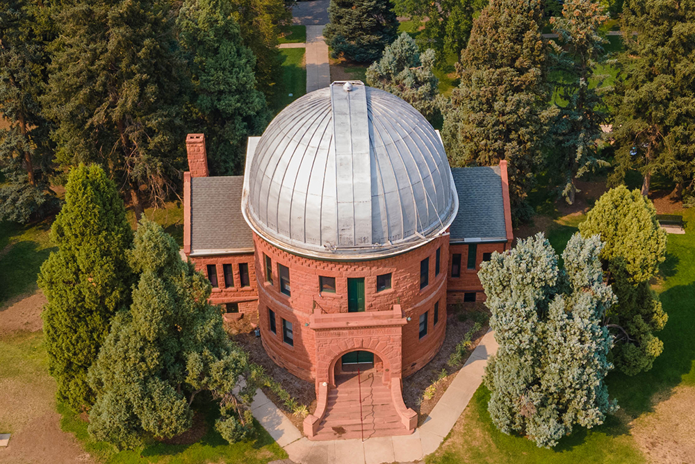 Chamberlin Observatory overhead view