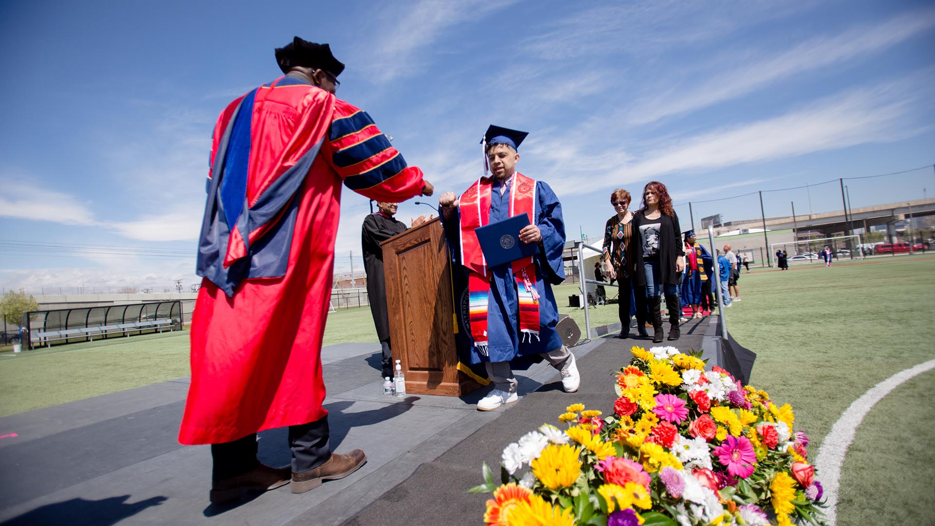 Eric Perez, the first person in his family to ear a college degree, received his diploma from MSU Denver in May 2021.