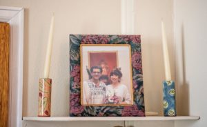 Picture of framed photo of Eddy Reyes and wife