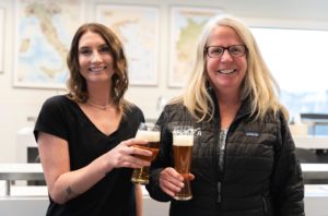 Colleen Haynes with Flying Dog Brewery President Kelly McElroy