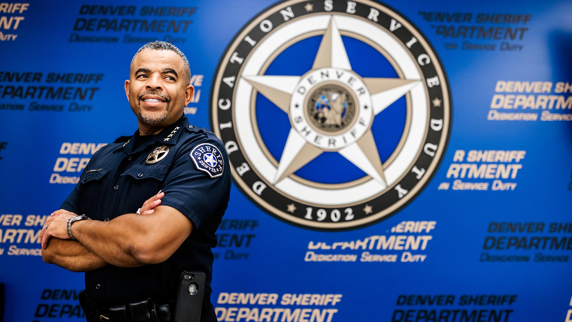 Commencement speaker Sheriff Elias Diggins is an advocate for mental health
