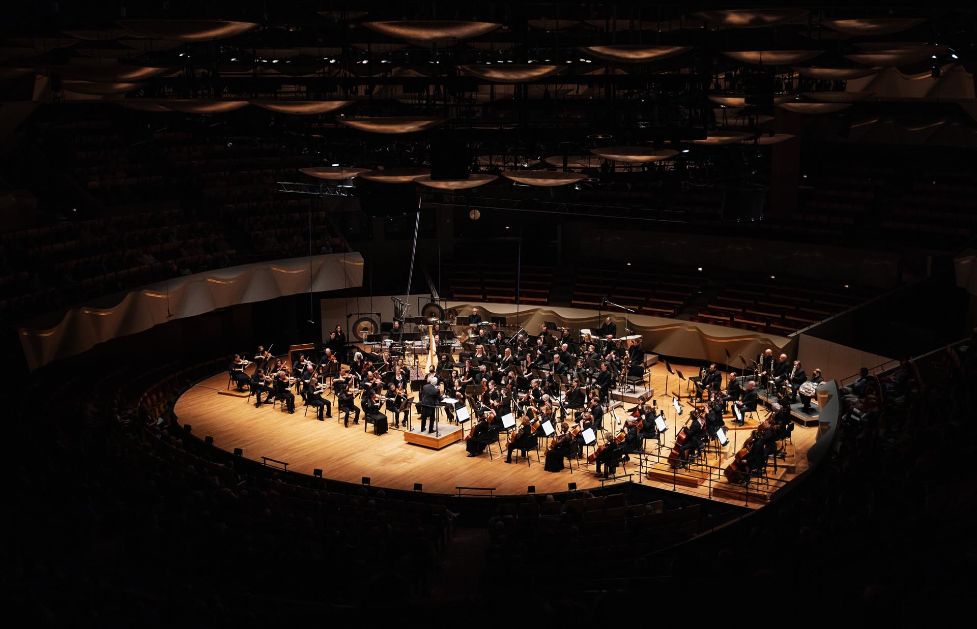 The Colorado Symphony, performing here at Boettcher Hall
