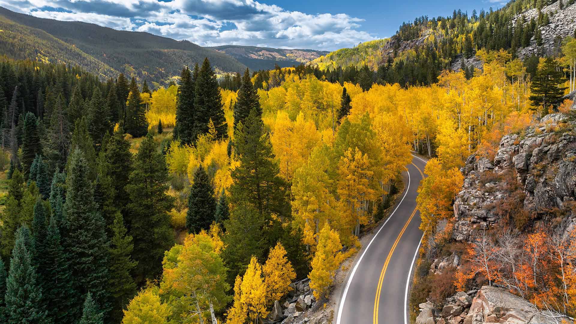 Colorado Rocky Mountains during Fall Season
