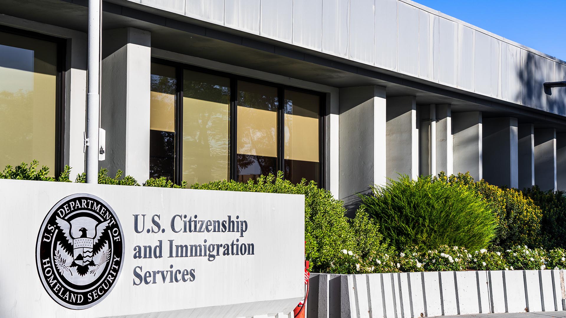 La oficina del Servicio de Ciudadanía e Inmigración de Estados Unidos