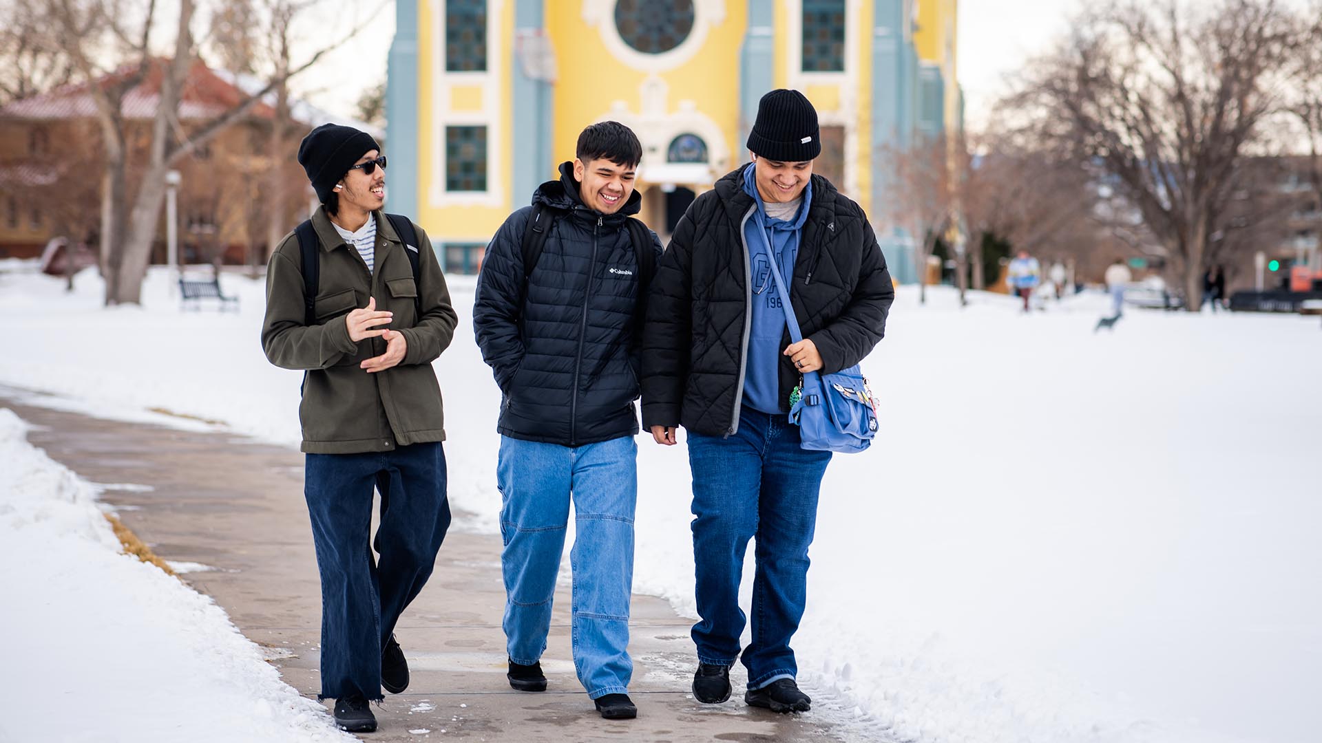 PHOTOS: Students return for a snowy start to the spring semester