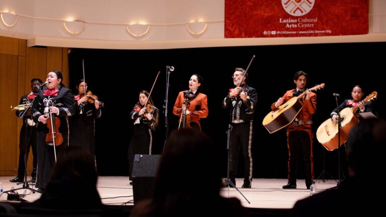 The MSU Denver mariachi ensemble performs in the King Center during the Viva Southwest Mariachi Festival in 2024