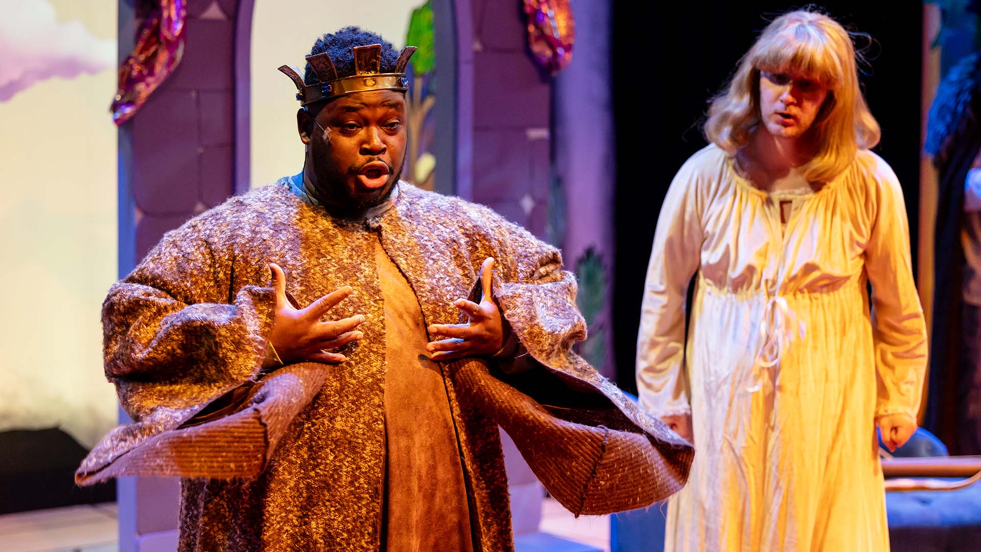 MSU Denver alum Chrisnel Akele performs in Monty Python’s Spamalot