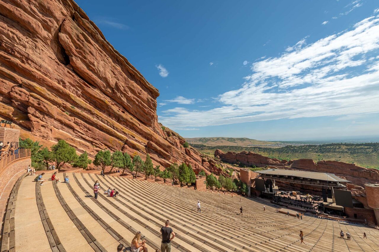 Red Rocks Amphitheater outside of Denver, Colorado
