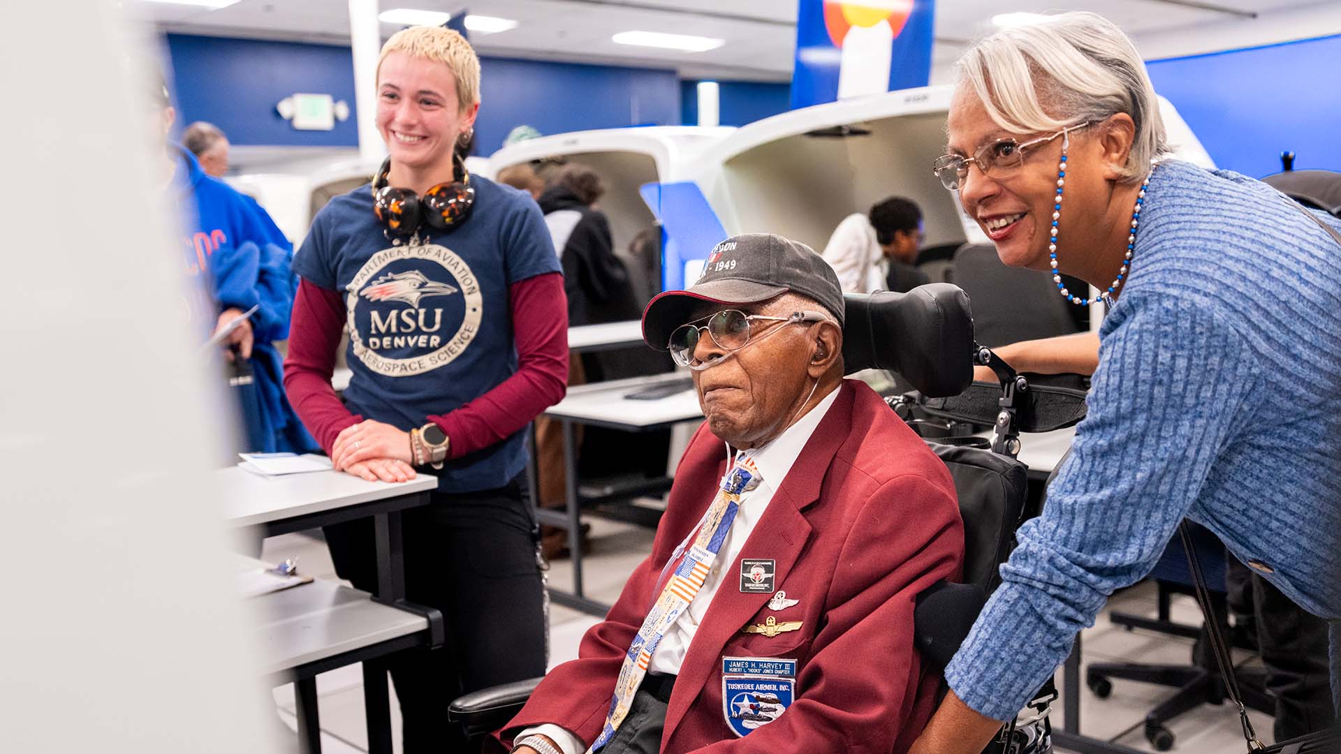 PHOTOS: Students explore flying futures and meet a pilot hero of the past