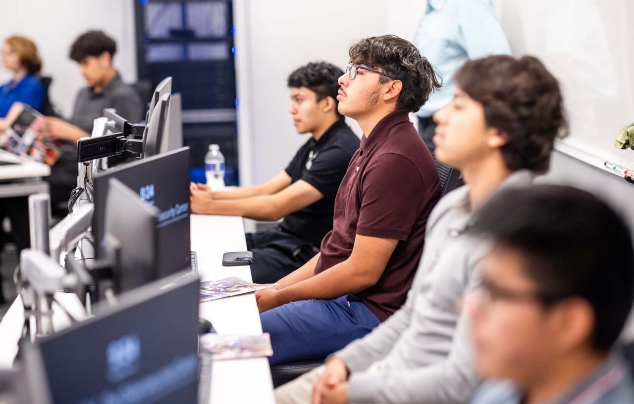 Students from Skyline High School's FalconTech program participate in a summer cybersecurity program at Metropolitan State University of Denver.