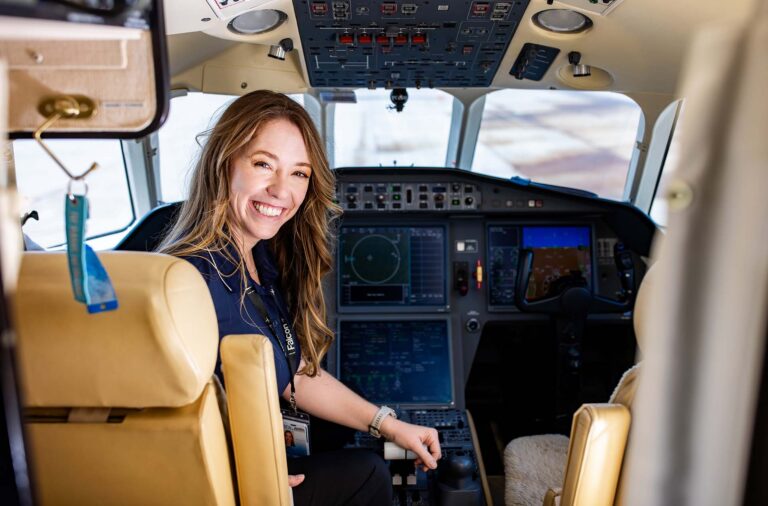 MSU Denver aviation student and charter pilot, Ashley Baker